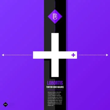 Vector banner template. Useful for web design, presentations and media. EPS10 Stock Illustration