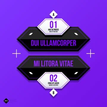 Vector banner template. Useful for web design, presentations and media. EPS10 Stock Illustration