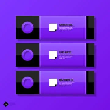 Vector banner template. Useful for web design, presentations and media. EPS10 Stock Illustration