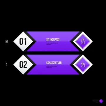 Vector banner template. Useful for web design, presentations and media. EPS10 Stock Illustration