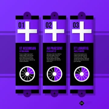 Vector banner template. Useful for web design, presentations and media. EPS10 Stock Illustration