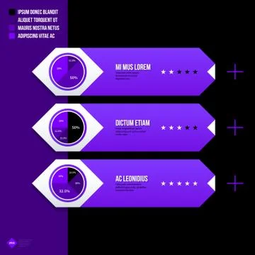 Vector banner template. Useful for web design, presentations and media. EPS10 Stock Illustration