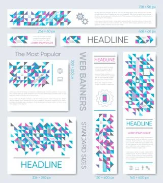 Vector banner templates collection イラスト素材