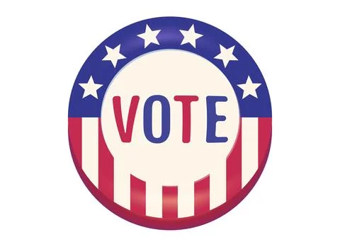 Vector banner with text of vote on abstract background. Vector poster for a.. Stock Illustration