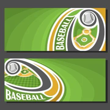 Vector banners for Baseball Stock Illustration