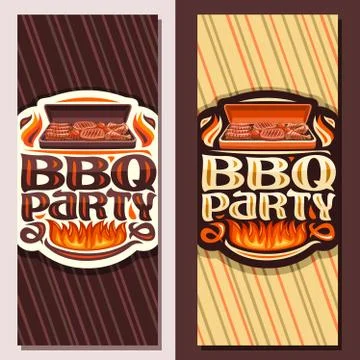Vector banners for BBQ Party Stock Illustration