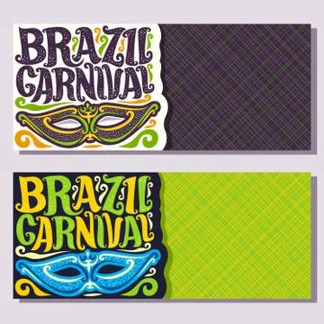 Vector banners for Brazil Carnival Illustration