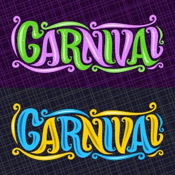 Vector banners for Carnival 스톡 일러스트