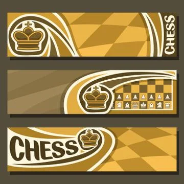 Vector banners for Chess Stock Illustration
