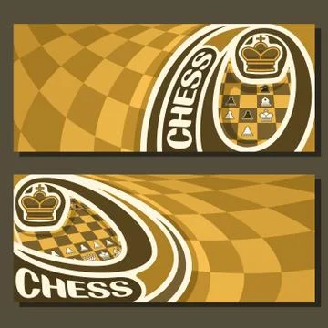 Vector banners for Chess Stock Illustration