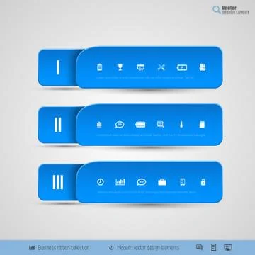 Vector banners - design elements 스톡 일러스트