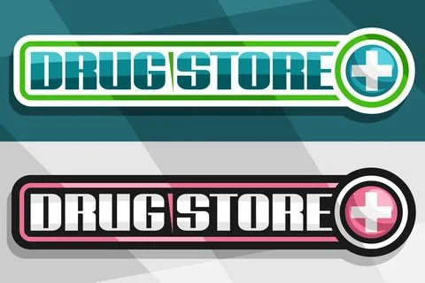 Vector banners for Drug Store Stock Illustration