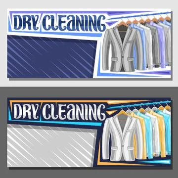 Vector banners for Dry Cleaning Stock Illustration