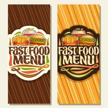Vector banners for Fast Food Stock Illustration