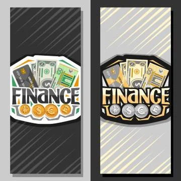 Vector banners for Finance Stock-Illustration