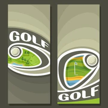 Vector banners for Golf Course Stockillustratie