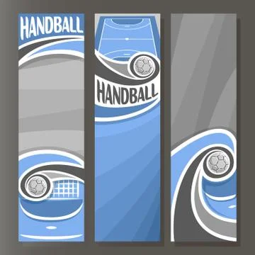 Vector banners for Handball Stock Illustration