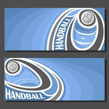 Vector banners for Handball Stock Illustration