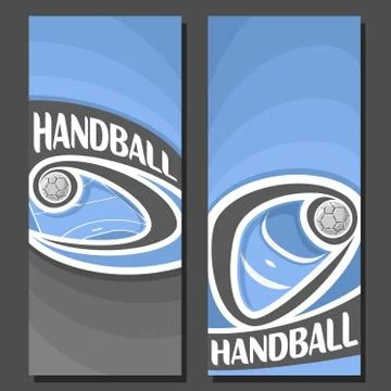 Vector banners for Handball Stock Illustration