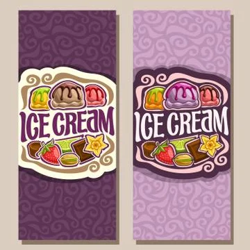 Vector banners for Ice Cream Stock Illustration