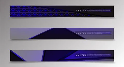 Vector banners with light blue backgrounds suitable for advertising and so on Stock Illustration