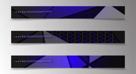 Vector banners with light blue backgrounds suitable for advertising and so on Stock Illustration