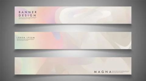Vector banners with liquid wave background suitable for advertising and so on Stock Illustration
