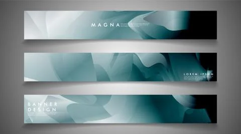 Vector banners with liquid wave background suitable for advertising and so on Illustrazione stock