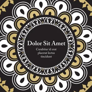 Vector banners with mandala Stock Illustration