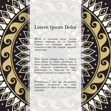 Vector banners with mandala Stock Illustration
