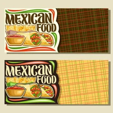 Vector banners for Mexican Food Stock Illustration