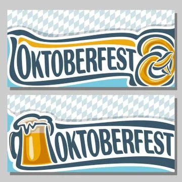 Vector banners for oktoberfest Stock Illustration