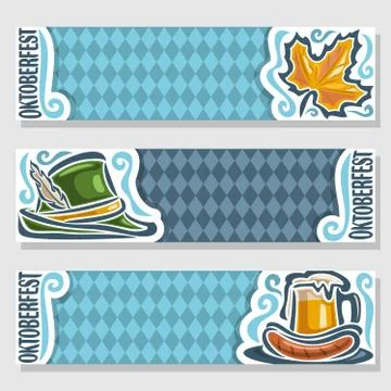 Vector banners for oktoberfest Stock Illustration