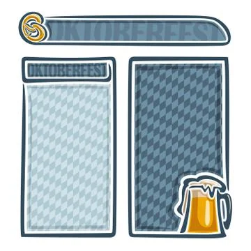 Vector banners for oktoberfest Stock Illustration