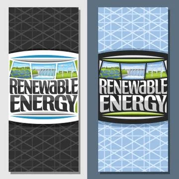 Vector banners for Renewable Energy Ilustración de archivo