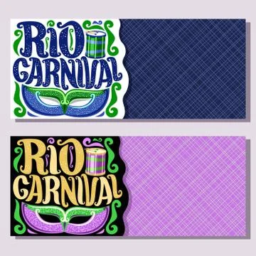 Vector banners for Rio Carnival Illustration