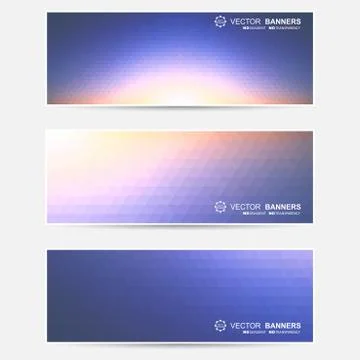 Vector banners set. Illustration