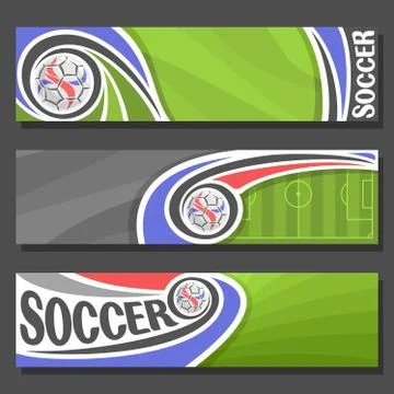 Vector banners for Soccer Stock Illustration