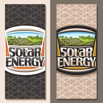 Vector banners for Solar Energy Stock Illustration