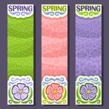Vector banners for Spring Stock Illustration