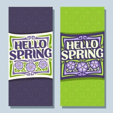 Vector banners for Spring Stock Illustration