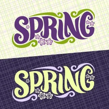 Vector banners for Spring season Stock Illustration
