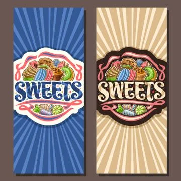 Vector banners for Sweets Stock Illustration