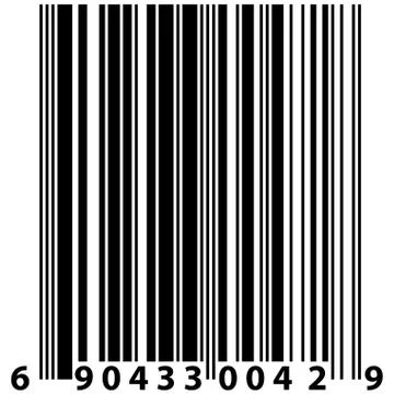 Vector barcode label - element for design Illustrazione stock