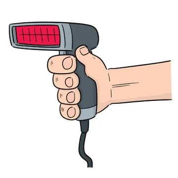 Vector of barcode reader Stock Illustration