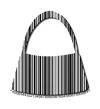 Vector Barcode Symbol of Handbag Stock Illustration