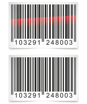 Vector barcode tag Stock Illustration