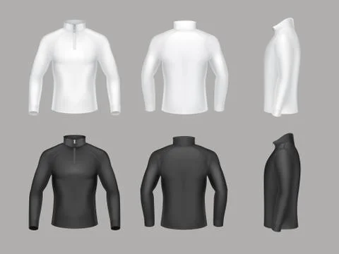 Vector base layer shirts for men Stock-Illustration