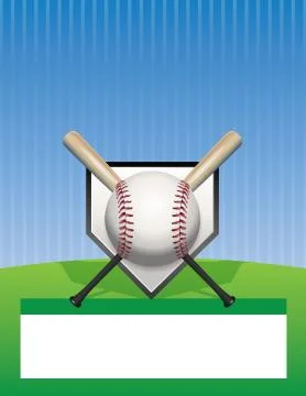 Vector Baseball Background Illustration Illustrazione stock