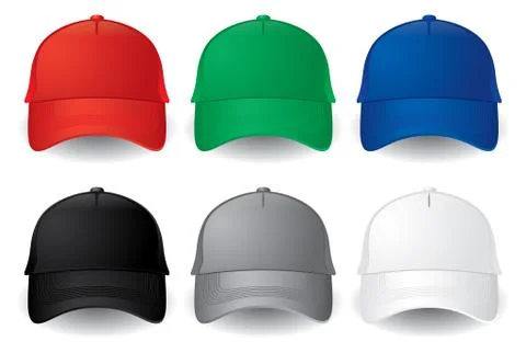 Vector baseball caps Stock Illustration